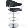 Metal round back leisure chair/bar stool/barber chairs with around footrest